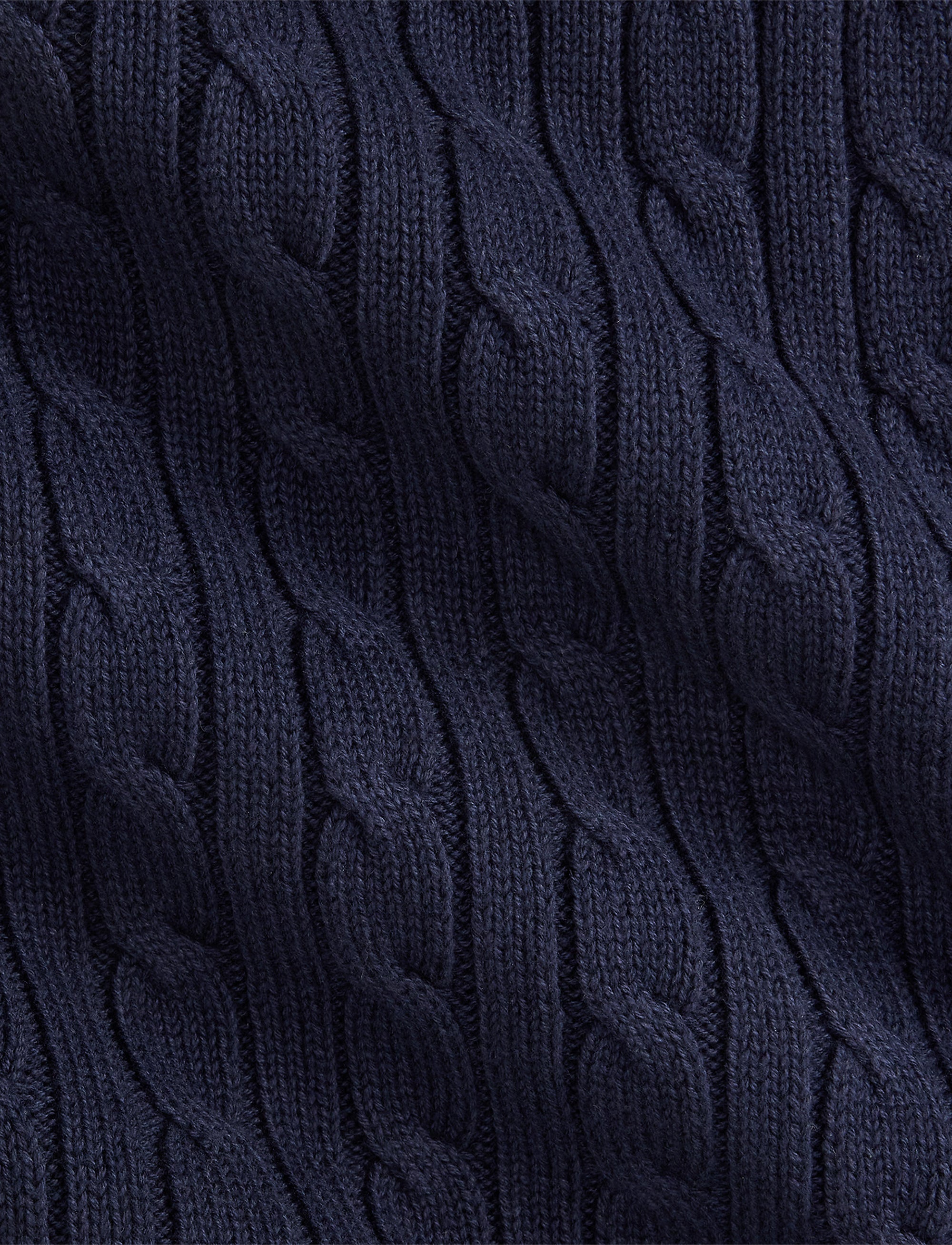 Couverture bébé torsadée en coton - Navy