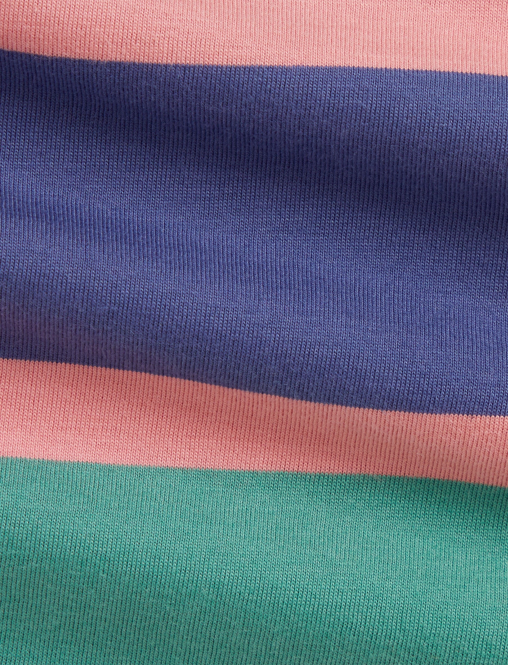 Combishort rayé en jersey de coton - Fairway Green & Multicolore