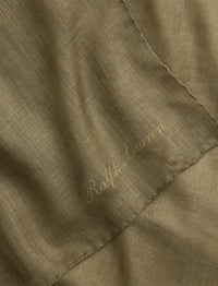 Écharpe en pashmina de cachemire et soie mélangé - Moss