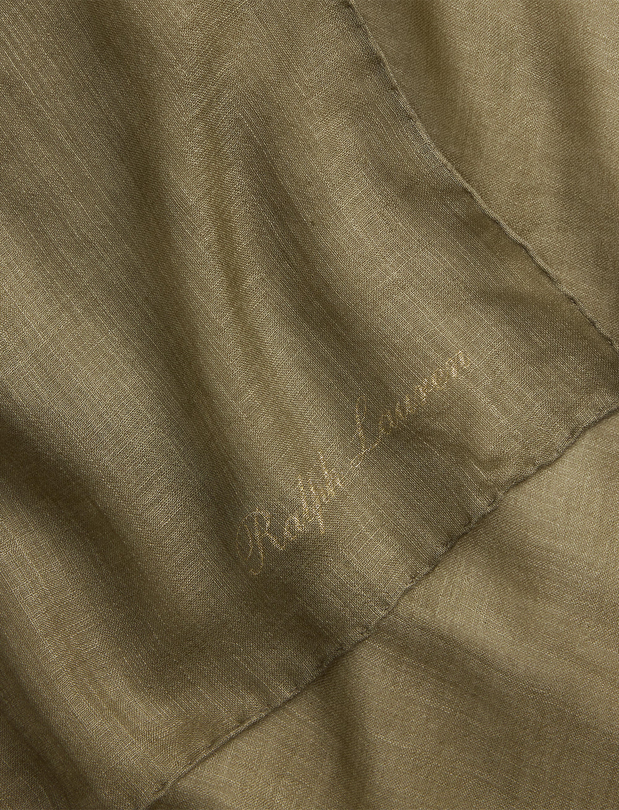 Écharpe en pashmina de cachemire et soie mélangé - Moss