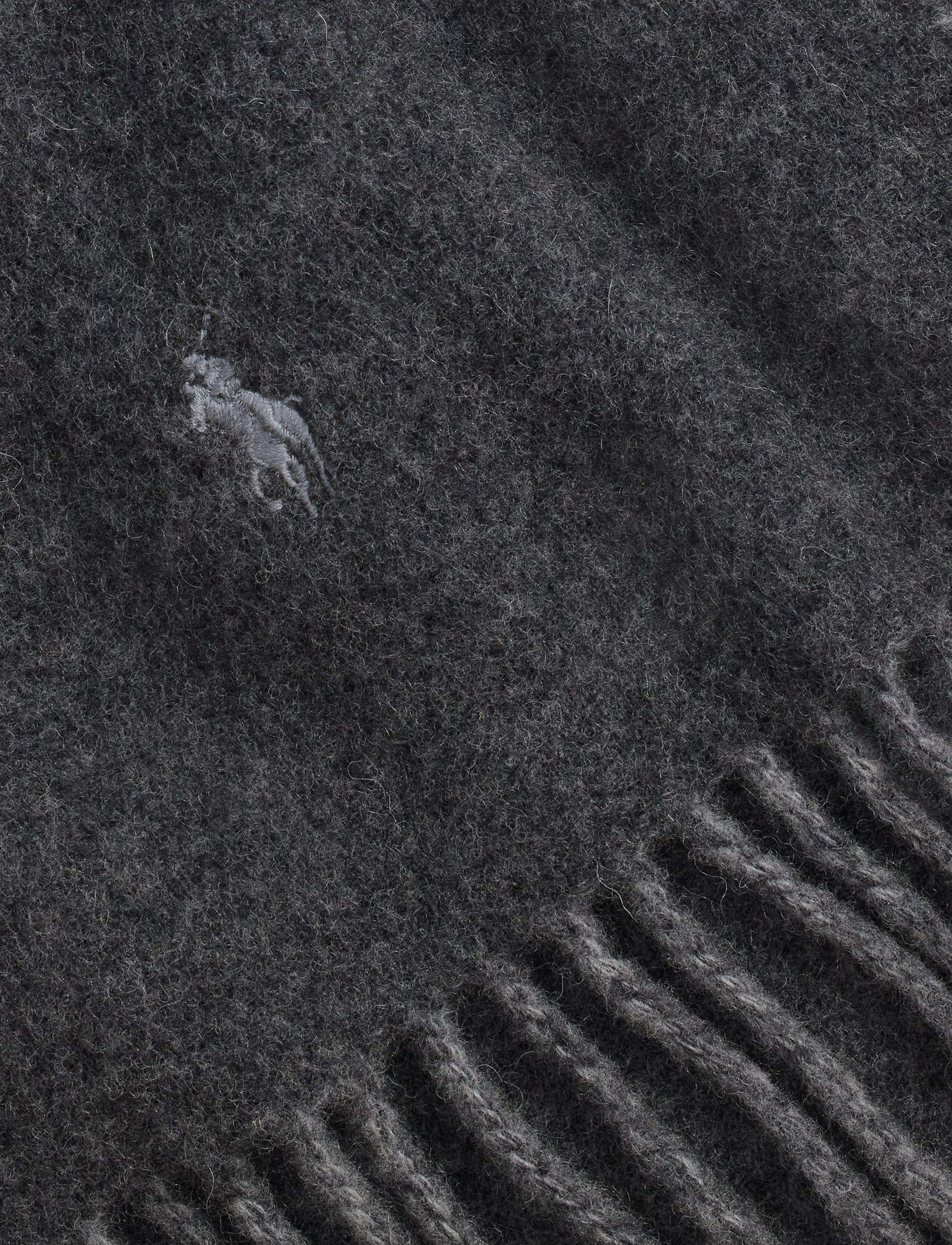 Écharpe réversible en laine - Dark Charcoal Heather & Classic Grey Heather