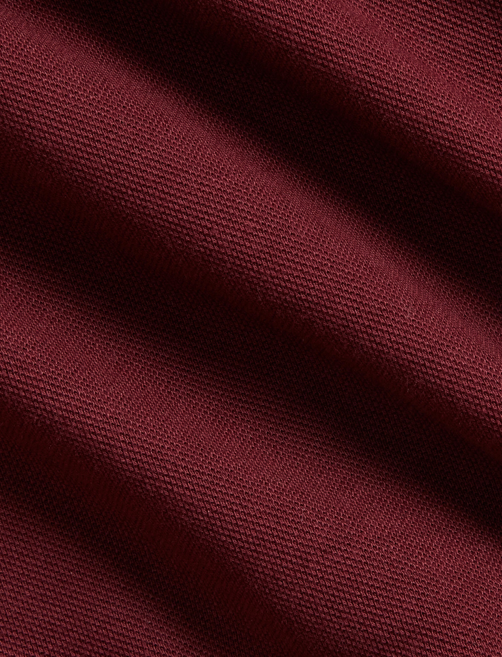 Ultra-lightweight piqué fitted shirt - Harvard Wine