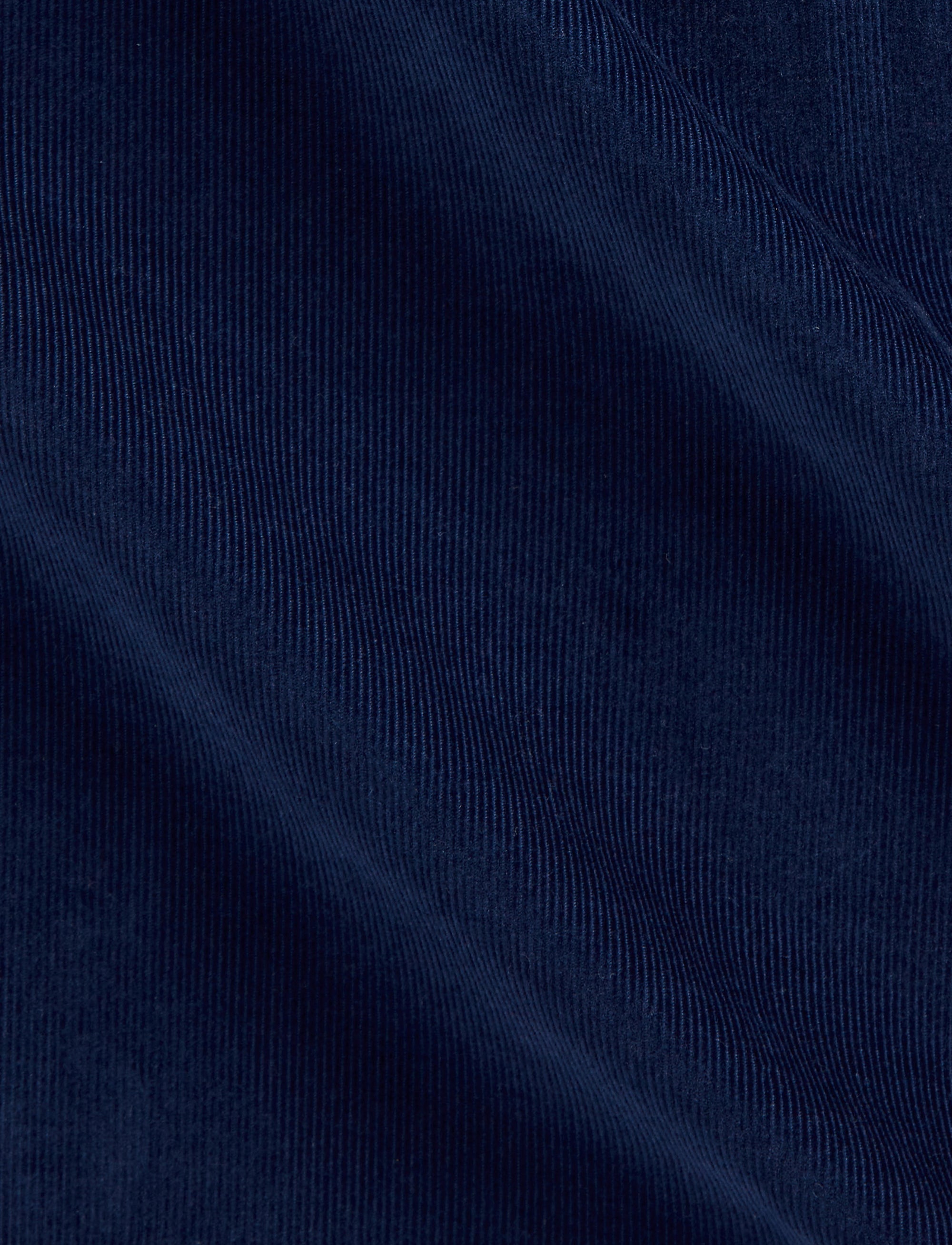 Fitted corduroy shirt - Newport Navy