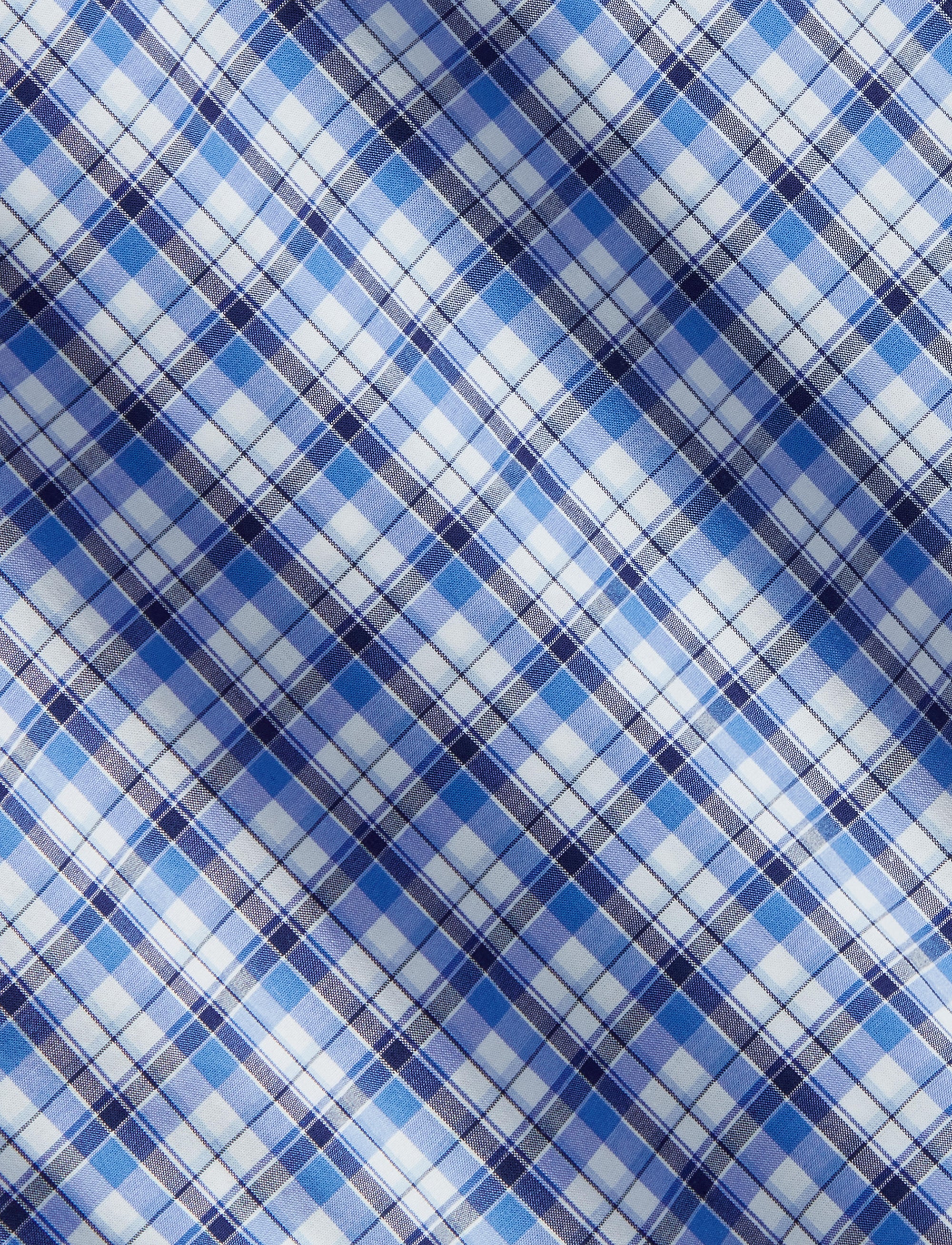 Chemise Slim Fit en popeline stretch - Blue & Multicolore