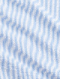 Chemise classique en seersucker - Light Blue & White