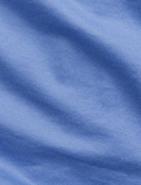 Chemise à col évasé en jersey  - Harbor Island Blue