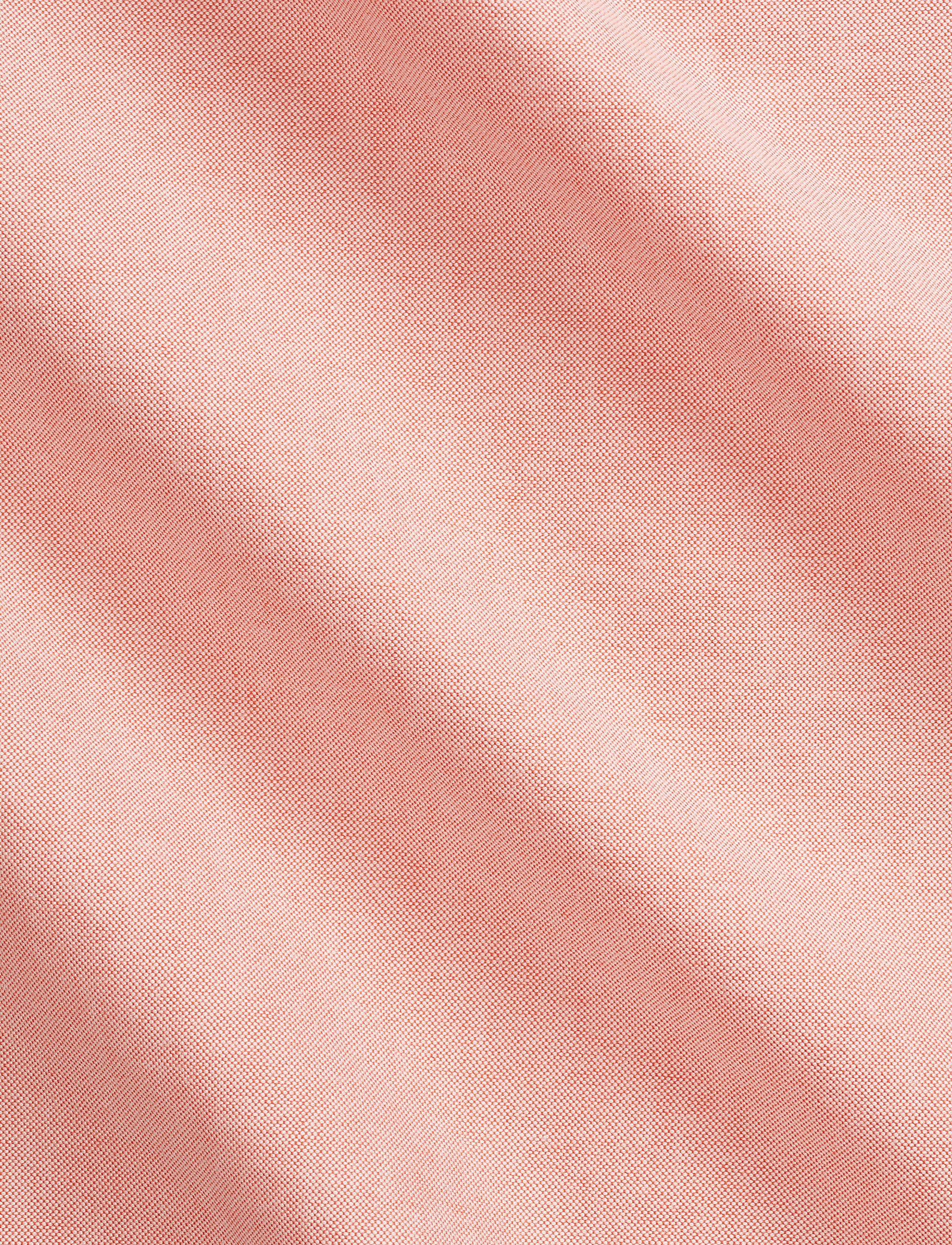 Chemise Oxford écossaise coupe classique - Orange & White