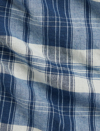 Chemise workwear classique indigo madras - White & Indigo