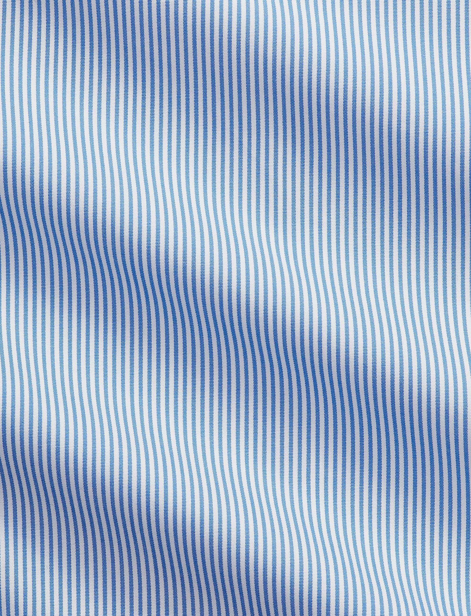 Chemise en popeline rayée Custom Fit - Blue & White