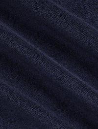 Riviera safari shirt in terry fleece - Classic Chairman Navy