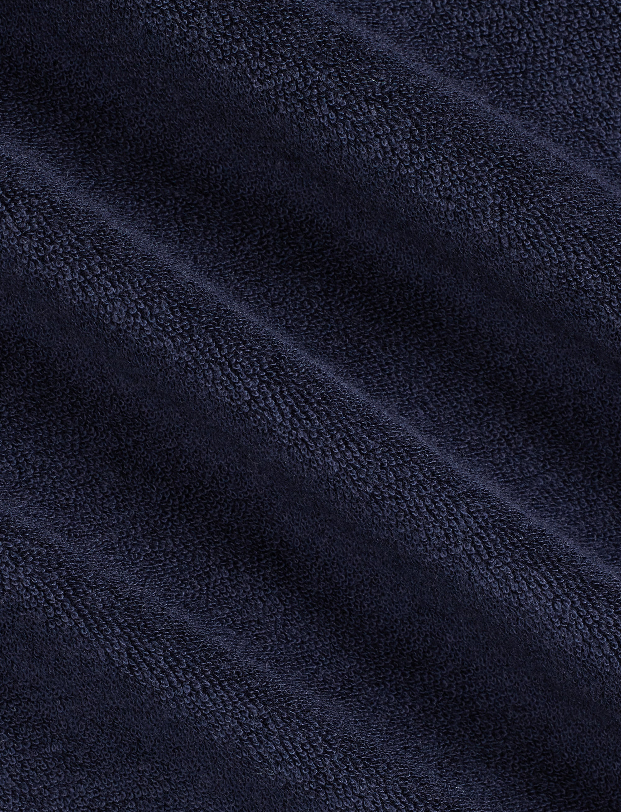 Riviera safari shirt in terry fleece - Classic Chairman Navy