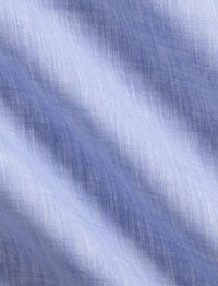 Linen and chambray shirt - Light Blue