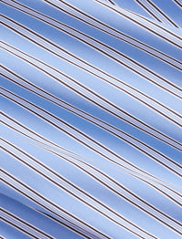 Chemise rayée en popeline - Bleu & Blanc