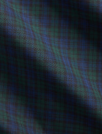 Chemise de smoking écossaise en popeline - Black, Navy & Green