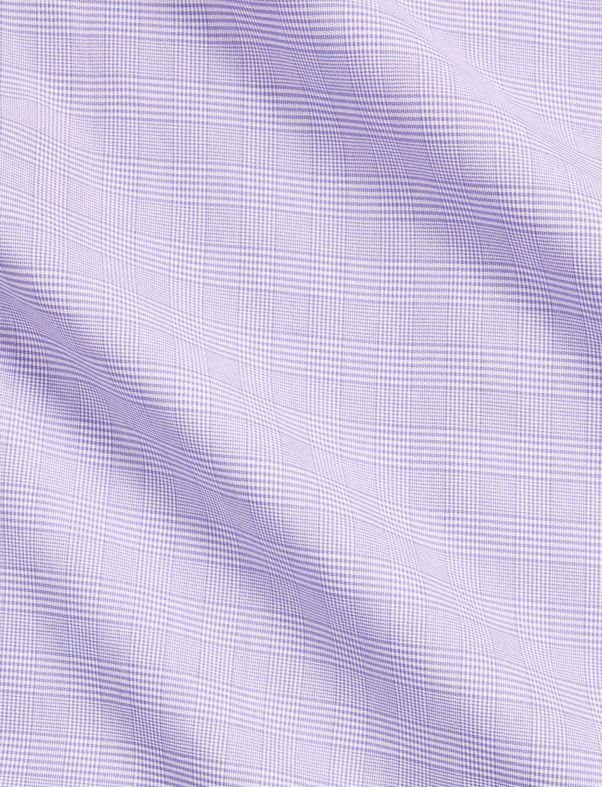 Prince of Wales shirt in twill - Lavender