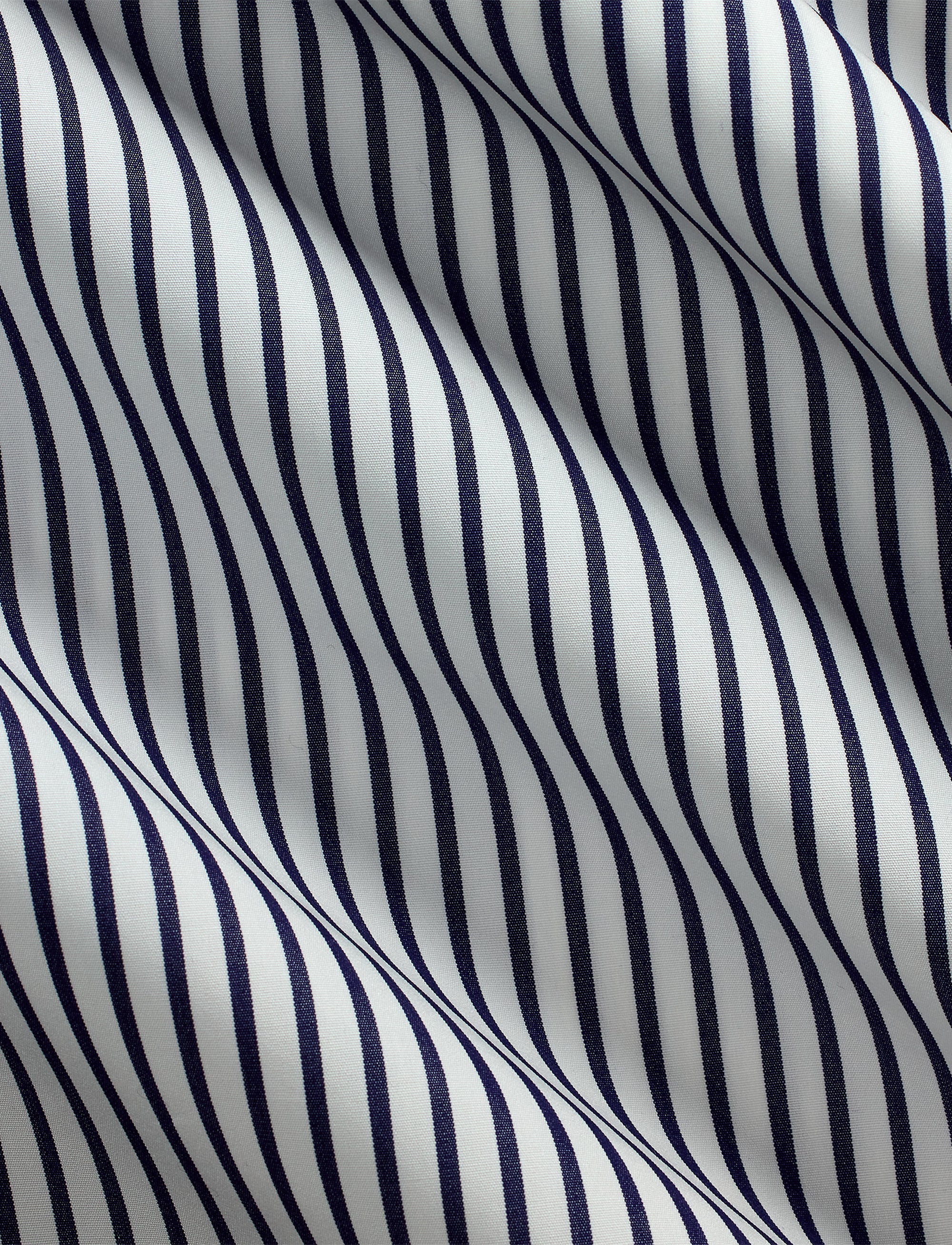 Chemise rayée en popeline - White & Navy
