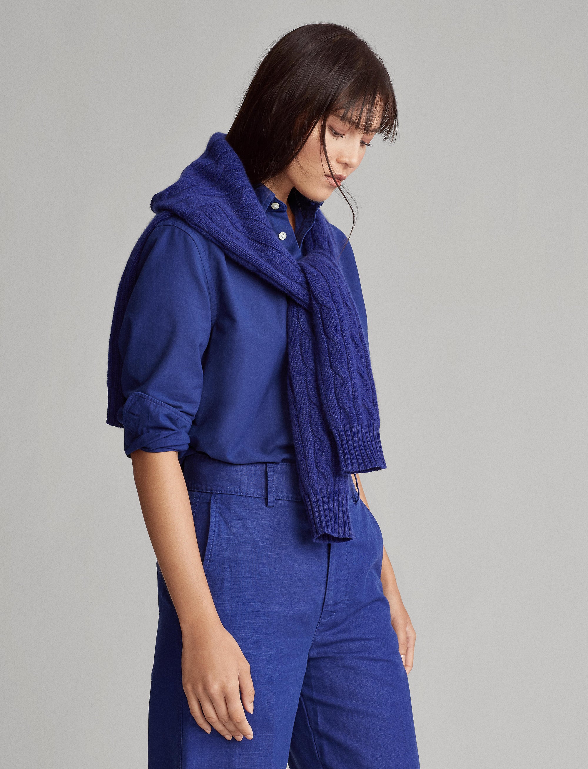 1 STOCK FALL ROYAL BUTTON FRONT SHIRT