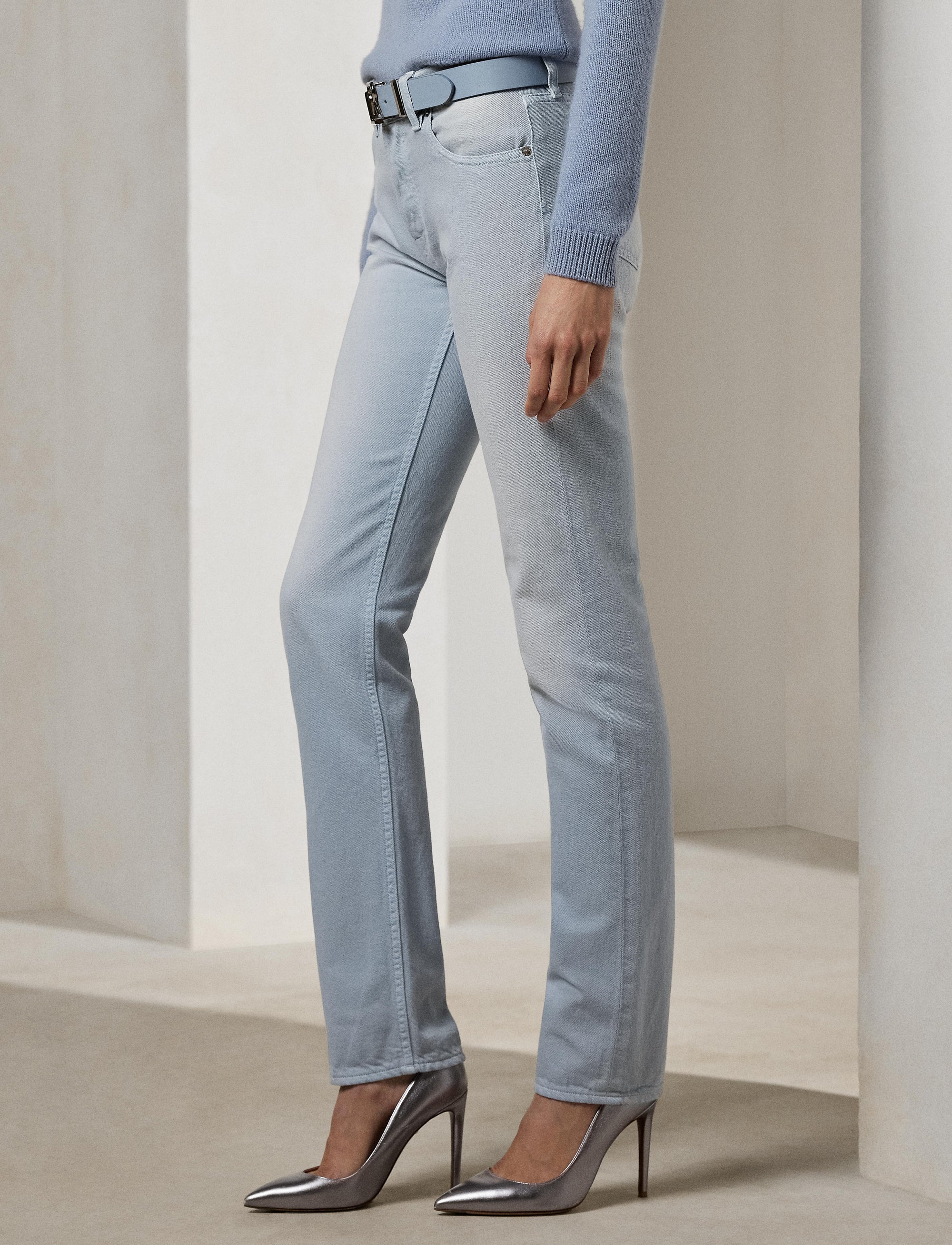 Jean 7/8 droit 750 - Powder Blue