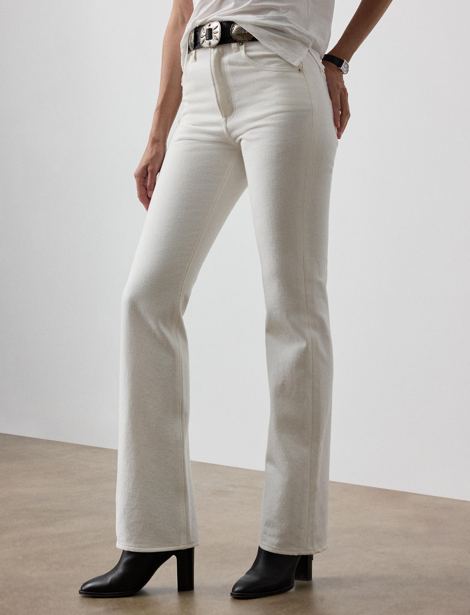 Kaida casual bootcut jeans - Chic White