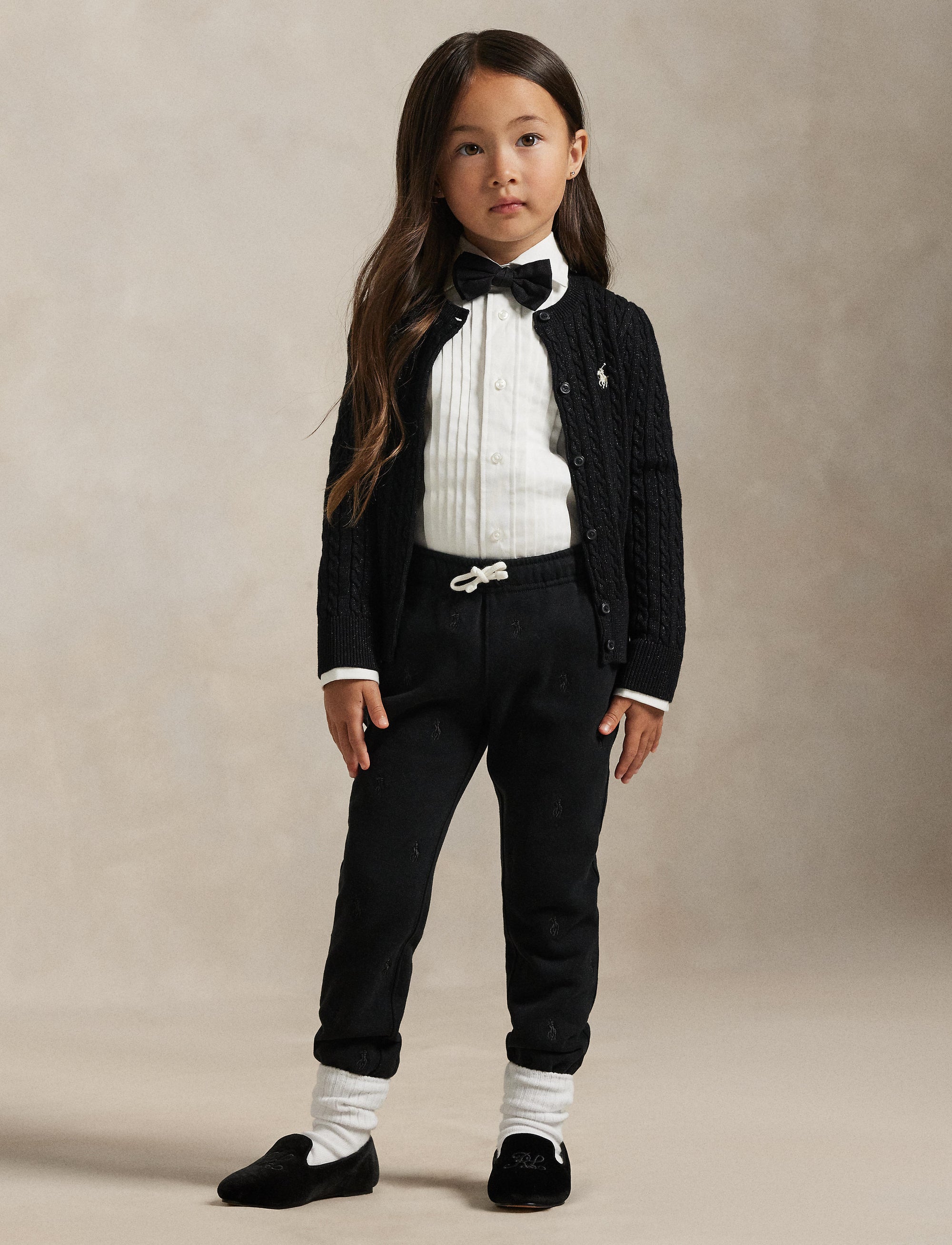 Cardigan métallisé à mini-torsades - Black