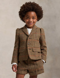 Blazer en laine - Brown, Multicolore & Check