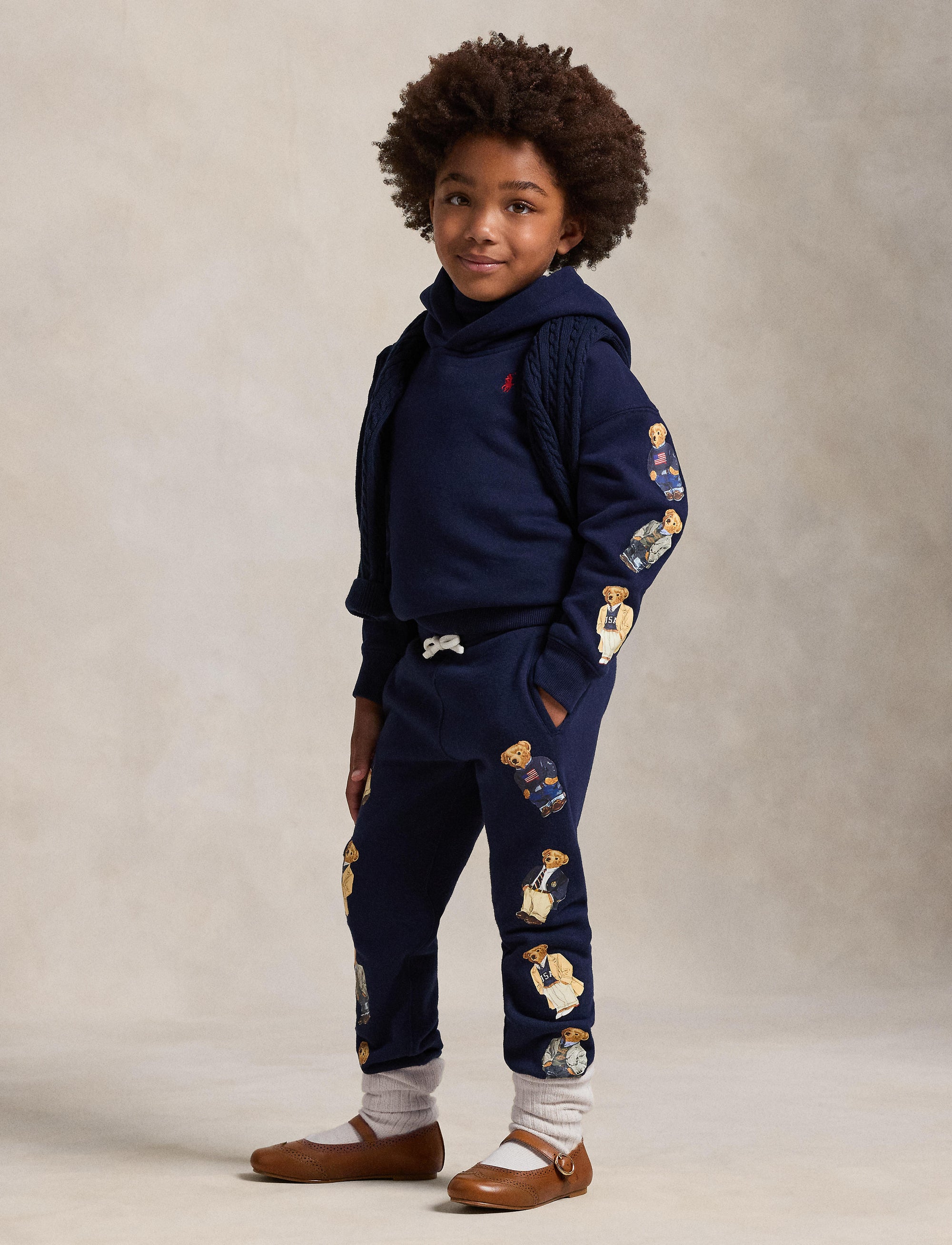 Sweat à capuche Polo Bear - Refined Navy