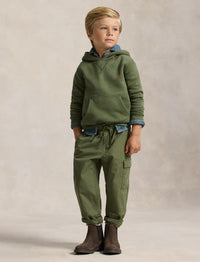 Fleece hoody - Mint Olive