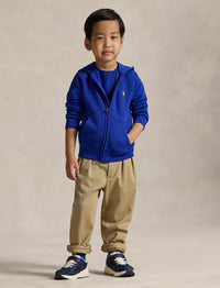Fleece zip-up hoodie - Classic Azure