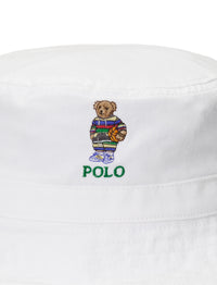 Bob Polo Bear en sergé de coton - White