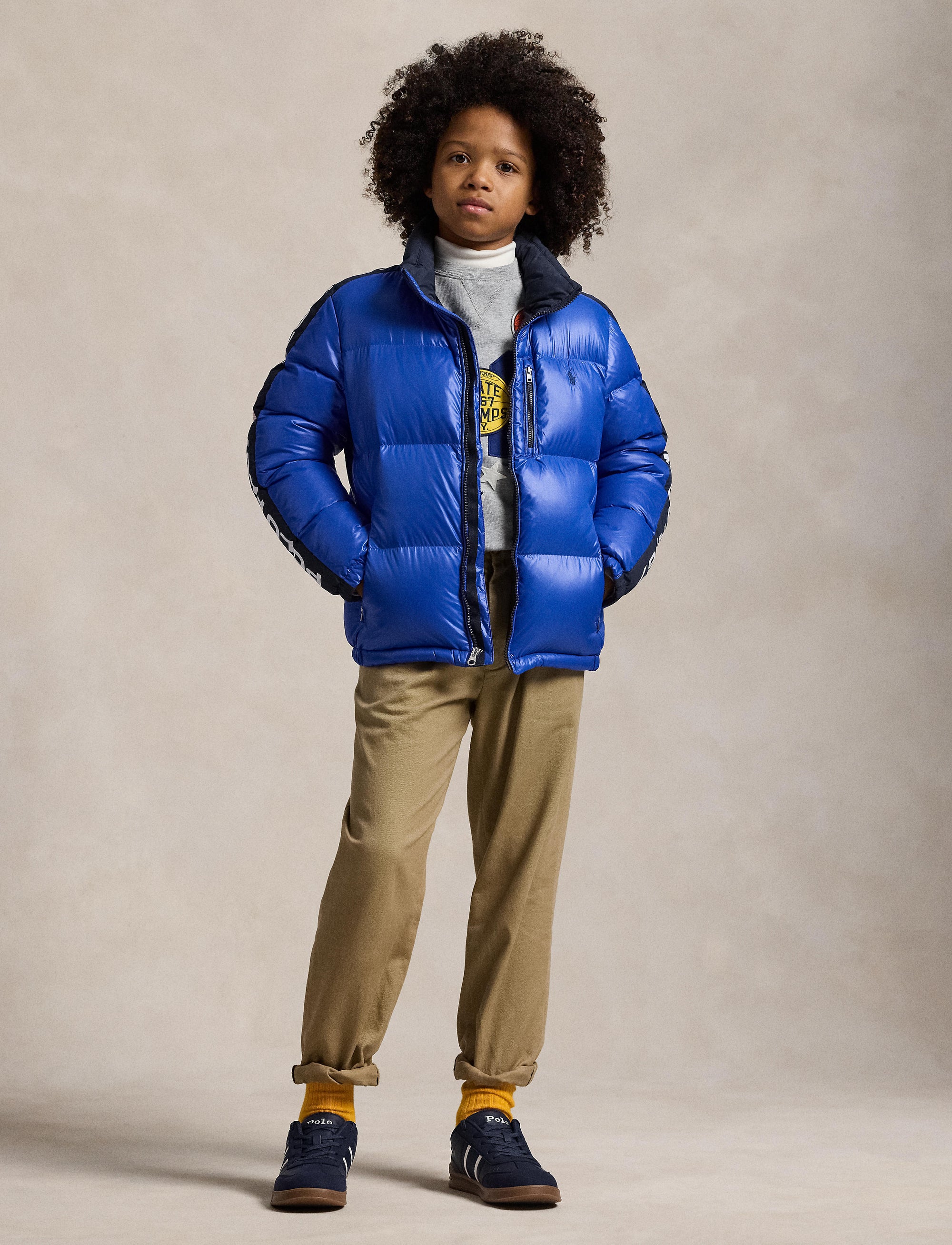 Hooded jacket with logo - Sapphire Star
