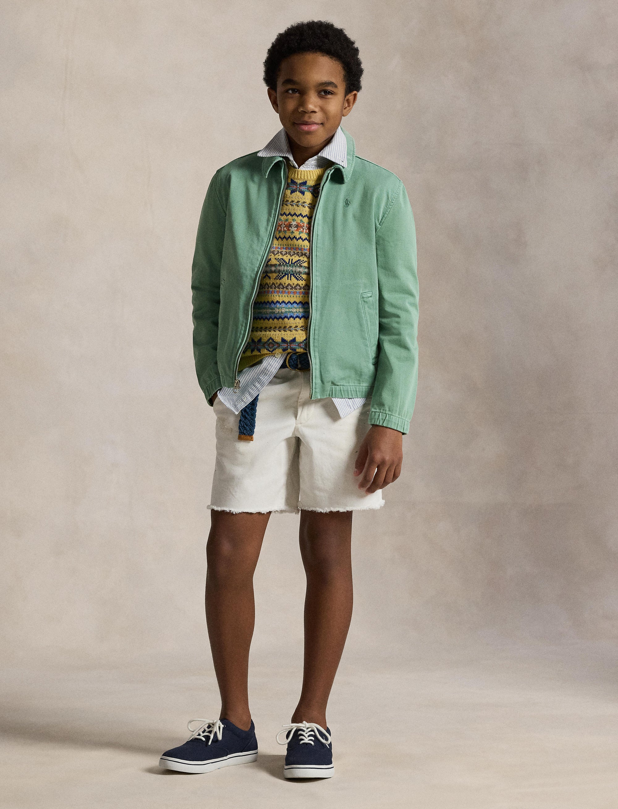 La veste Bayport en chino de coton - Faded Mint
