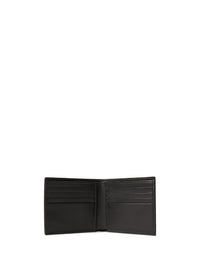 Portefeuille à plaque poney en cuir - Black