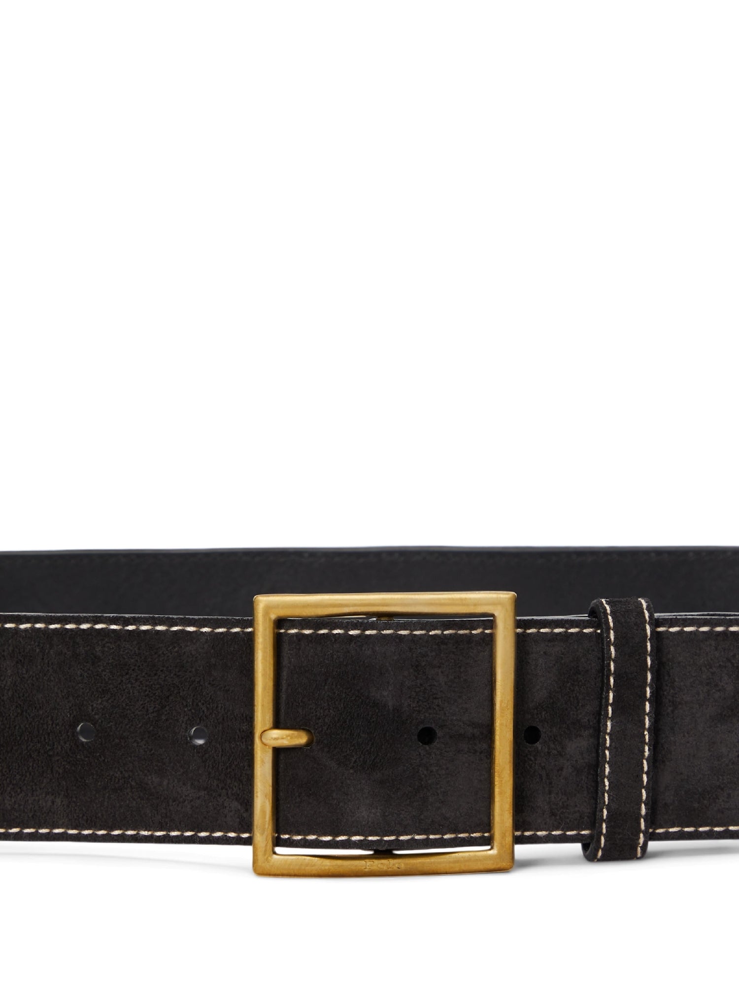 Ceinture large western en cuir - Black