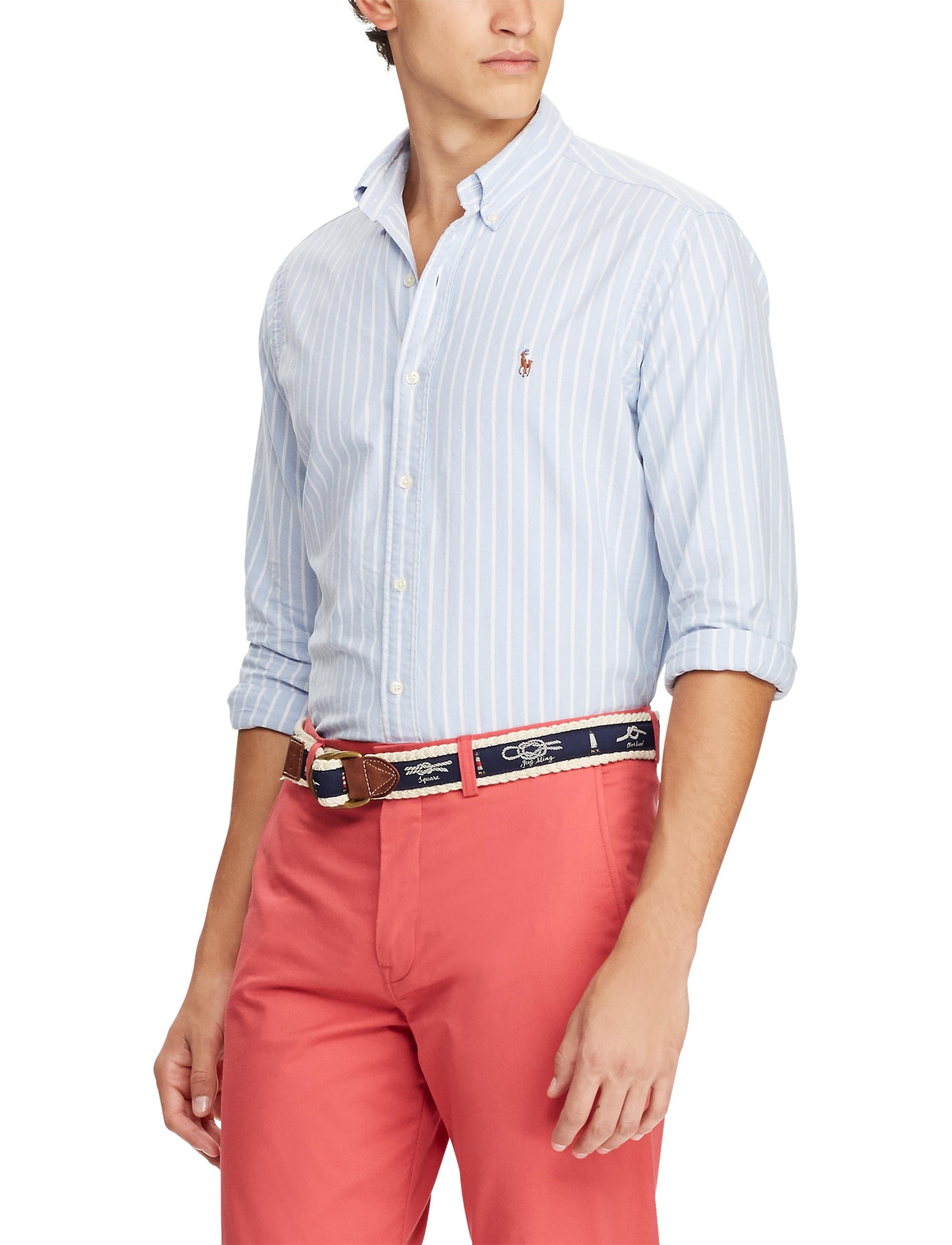Chemise Oxford cintrée à rayures - Stripe