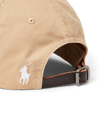 Casquette en sergé brodé - Cafe Tan