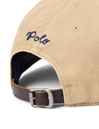 Cotton twill baseball cap - Cafe Tan