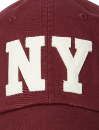 Casquette de baseball à patch NY - Red Wine