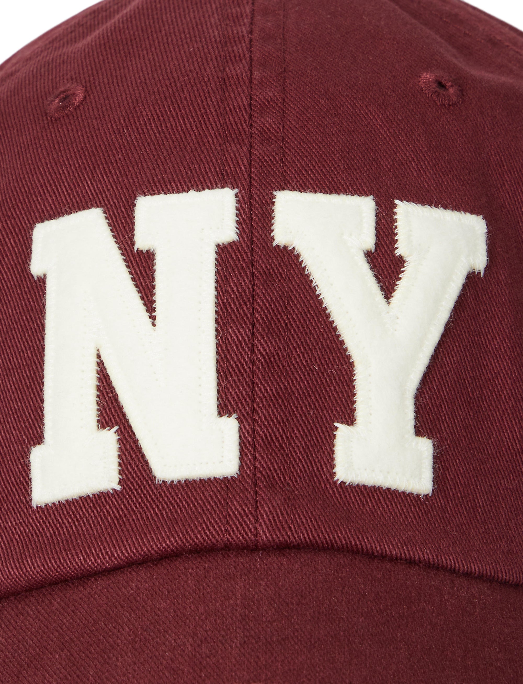 Casquette de baseball à patch NY - Red Wine