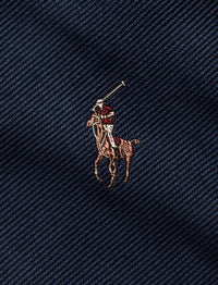 Cravate motif poney Polo en soie - Navy