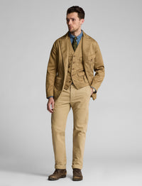 Blazer déstructuré tissu à grosses côtes - Brown