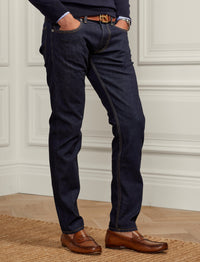 Jean slim stretch lisière selvedge - Bleu