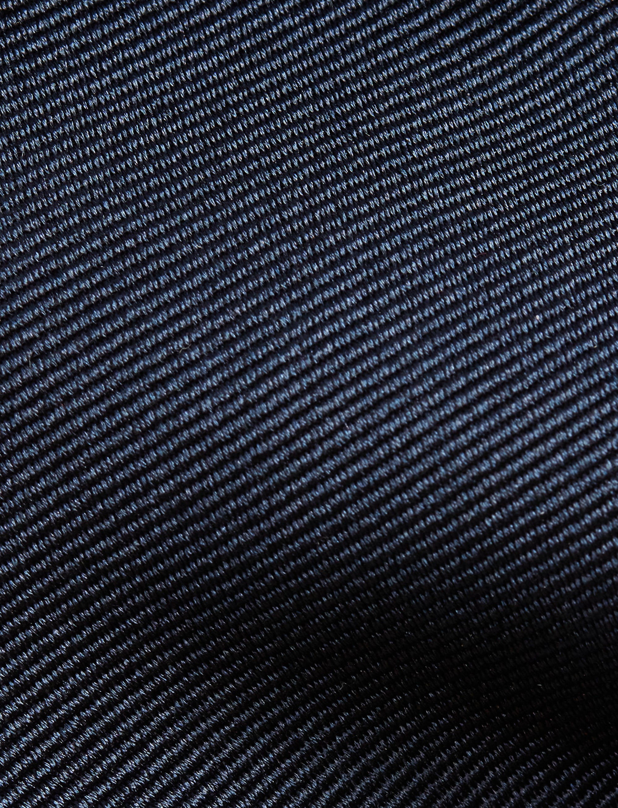 Silk faille tie - Navy