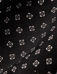 1pcs / NEW // BLACK/OFF WHITE NECK TIE NO SUBCLASS STANDARD