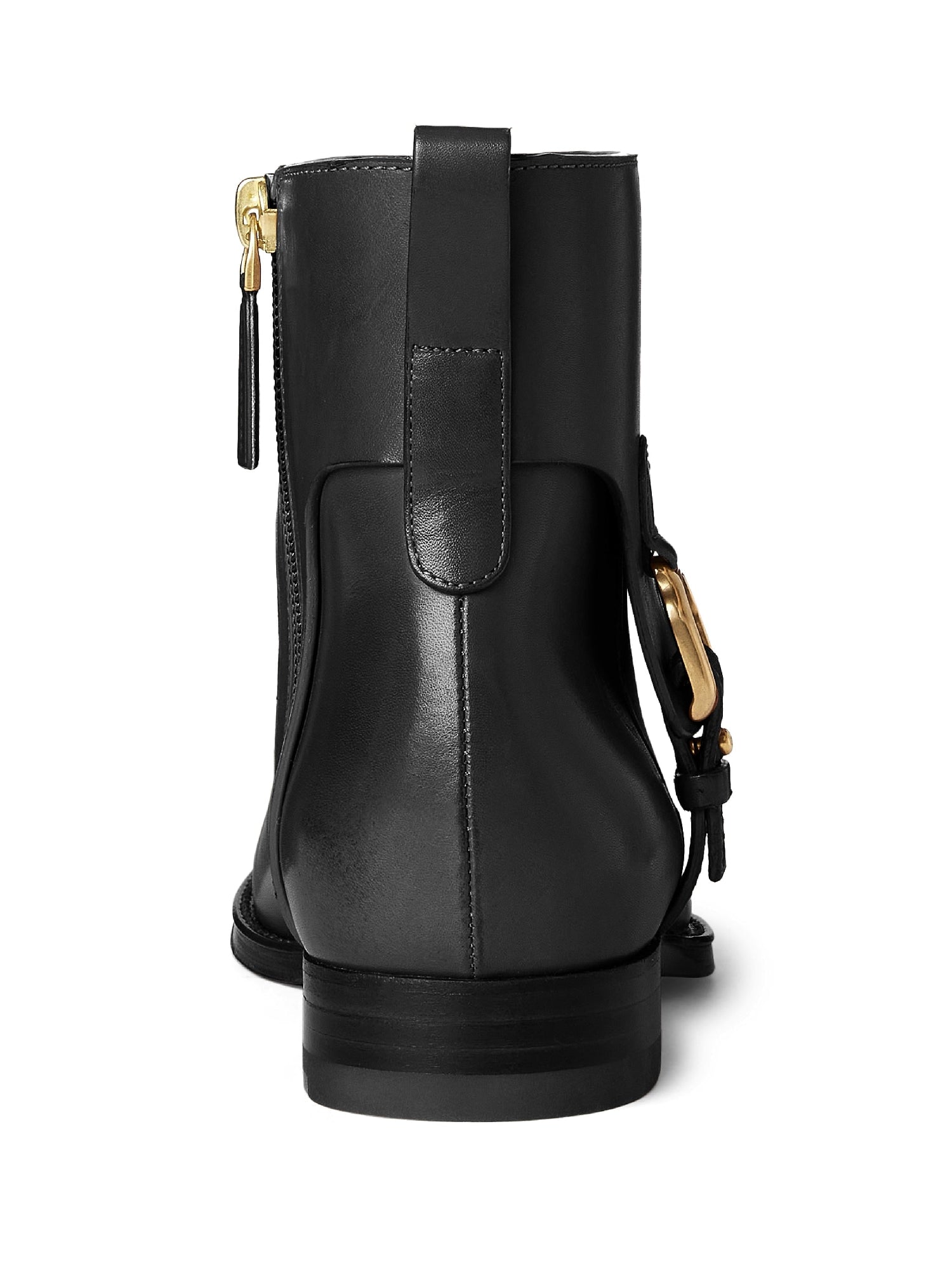 Bottines Reanne Stirrup en cuir tannée - Black