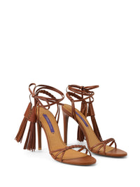 Sandales Alexandrea 100 en cuir - Gold