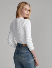 Pull en coton torsadé - White