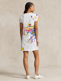 T-shirt dress with paint splatter - Paint Splatter