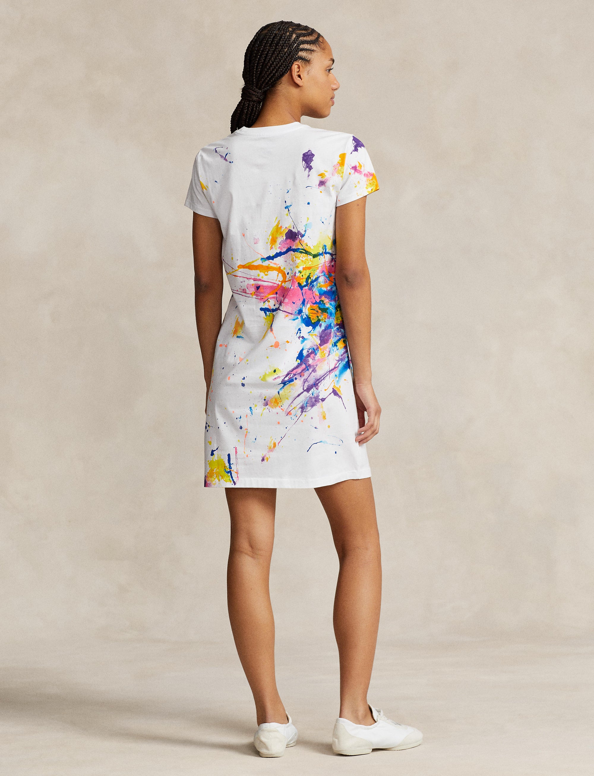 T-shirt dress with paint splatter - Paint Splatter