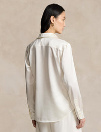Chemise Slim Fit en soie - Trophy Cream