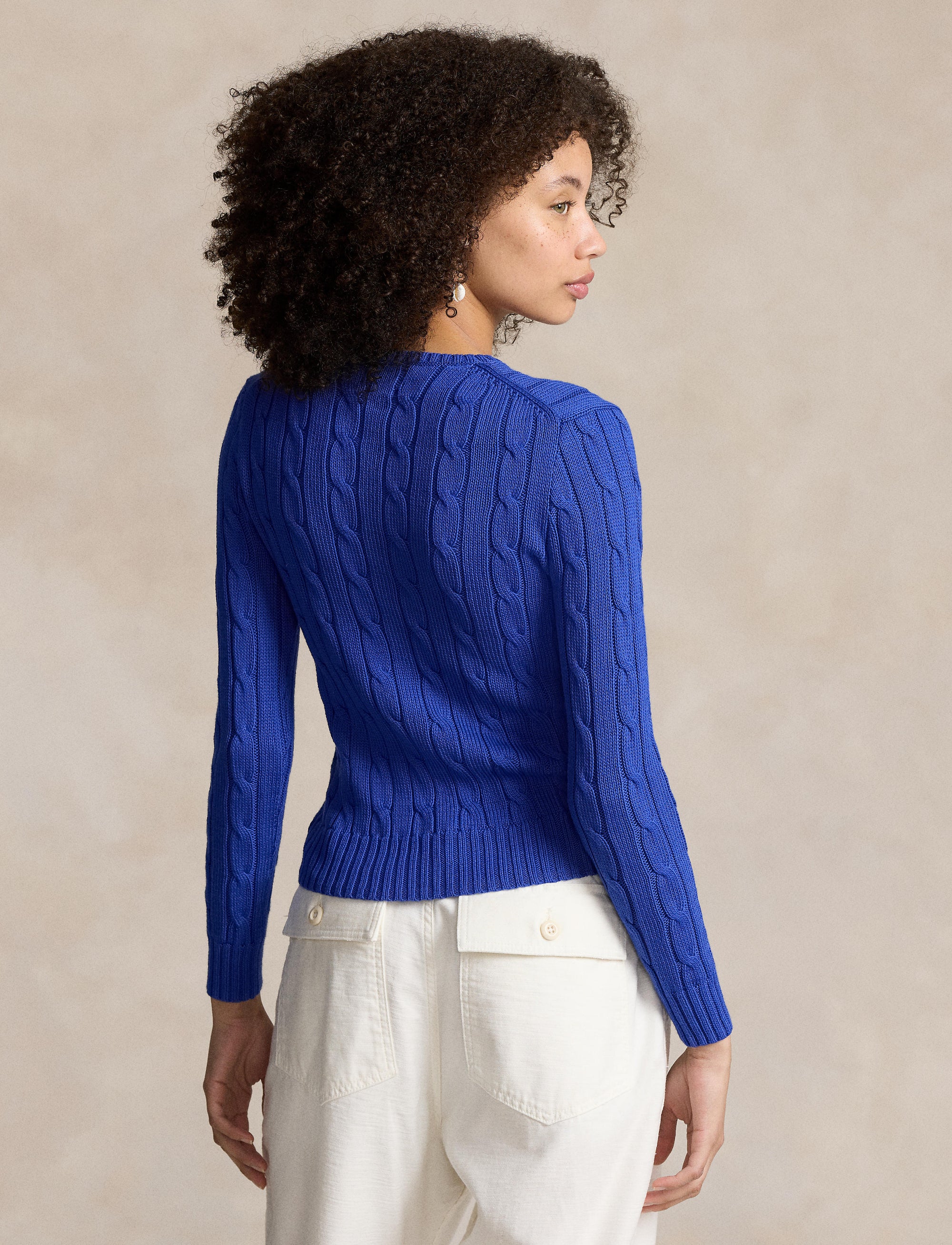 Julianna twisted round-neck cotton jumper - Rugby Royal
